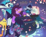  1other 2boys 2girls beryllium_game black_boots blue_skin boots cauldron colored_sclera colored_skin colored_teeth commentary_request cup deltarune drinking holding holding_cup holding_ladle kris_(dark_world)_(deltarune) kris_(deltarune) ladle lancer_(deltarune) laughing long_hair multiple_boys multiple_girls on_stool open_mouth purple_hair purple_skin queen_(deltarune) ralsei sharp_teeth short_hair susie_(dark_world)_(deltarune) susie_(deltarune) teeth the_original_starwalker yellow_sclera yellow_teeth 