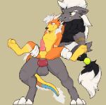 3_toes 4_toes accessory anal anal_knotting anal_penetration animal_genitalia animal_penis animated anthro armlet balls belly black_body black_fur blue_eyes blush bodily_fluids bouncing_balls canid canine canine_genitalia canine_penis carrying_another carrying_partner chest_tuft claws cum cum_in_ass cum_inflation cum_inside digital_media_(artwork) digitigrade dragon duo eastern_dragon erection eyes_closed fade_out feet folded_wings fox front_view fur furgonomics generation_5_pokemon genital_fluids genitals green_eyes grey_body hands_behind_back holding_partner inflation knot knotting leg_grab long_playtime looking_pleasured low_res male male/male male_penetrated male_penetrating male_penetrating_male mammal mythological_creature mythological_scalie mythology nintendo nude one_sided_climax open_mouth orange_body orgasm penetration penis pink_penis pixel_(artwork) pixel_animation pokemon pokemon_(species) red_penis reverse_stand_and_carry_position scalie sex simple_background size_difference smaller_penetrated smile spread_legs spreading standing standing_sex tail tail_accessory tail_tuft tailband tapering_tail toe_claws toes tongue tuft wings yellow_belly zionnicoz zoroark