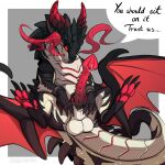 1:1 animal_genitalia balls black_claws black_penis black_sclera blizzard_entertainment bodily_fluids claws dialogue dinkysaurus dracthyr dragon english_text erection european_mythology feral flared_penis genital_fluids genitals hi_res long_penis male male_feral mythological_creature mythological_scalie mythology nubbed_penis pawpads penis precum red_eyes red_pawpads red_penis redshift_(dinkysaurus) scales scalie sheath solo teeth text ventral_scales warcraft western_dragon white_body white_scales