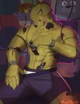 abs bottomwear clothing digital_drawing_(artwork) digital_media_(artwork) five_nights_at_freddy&#039;s five_nights_at_freddy&#039;s_3 fur hi_res licking licking_lips looking_at_viewer machine male mangomola navel robot scottgames shorts solo springtrap_(fnaf) tail tongue tongue_out underwear