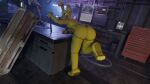 ambiguous_gender animatronic anthro butt digital_media_(artwork) five_nights_at_freddy&#039;s five_nights_at_freddy&#039;s_3 hi_res lagomorph leporid looking_at_viewer machine mammal rabbit robot robot_anthro scottgames smile solo springtrap_(fnaf) tail teeth the_party_possum