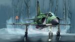  1other absurdres aircraft airplane canards canopy_(aircraft) coat_of_arms cockpit commentary_request fighter_jet flight_suit forest helmet highres ice kudryavka_trop landing_gear military military_vehicle nature original outdoors oxygen_mask pilot pilot_helmet reflection road_sign roundel saab_viggen sign signature snow solo sweden swedish_air_force tree vehicle_focus winter 
