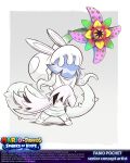 2023 absurd_res anthro artist_name bangs blue_hair bottomwear clothed clothed_anthro clothed_female clothing colored copyright_symbol daphne_(mario_plus_rabbids) digital_drawing_(artwork) digital_media_(artwork) elemental_creature english_description english_text fabio_pochet female female_anthro flora_fauna footwear full-length_portrait fully_clothed fully_clothed_anthro fully_clothed_female fur green_bottomwear green_clothing green_skirt grey_background hair hair_over_eyes hat headgear headwear hi_res hybrid lagomorph light lighting long_ears mammal mario_plus_rabbids_sparks_of_hope midriff nintendo noseless official_art plant portrait purple_clothing purple_shirt purple_topwear rabbid raving_rabbids rayman_(series) shaded sharp_teeth shirt shoes simple_background skirt sleeves_past_fingers solo standing symbol teeth text thorns title toothy_grin topwear ubisoft vines white_body white_clothing white_footwear white_fur white_shoes year