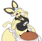  anthro breasts bulge cleavage clothed clothing dawmino erection hi_res hyper hyper_penis intersex mammal nintendo penis pichu piper_(smuttysquid) pok&eacute;mon pok&eacute;mon_(species) solo video_games 
