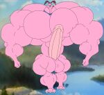2020 3_toes 4_fingers aardvark anthro balls biceps big_balls big_muscles big_pecs big_penis blue_necktie brown_ears cigar cigar_in_mouth cigarette cigarette_in_mouth claws collarbone colored cyril_sneer digital_drawing_(artwork) digital_media_(artwork) erection feet fingers fist flat_colors foreskin forest front_view genitals grinning_at_viewer hi_res huge_balls huge_muscles huge_pecs huge_penis humanoid_genitalia humanoid_penis hyper hyper_balls hyper_genitalia hyper_muscles hyper_pecs hyper_penis long_nose looking_at_viewer macro male mammal moobs muscular muscular_anthro muscular_male necktie nude object_in_mouth outside pecs penis pink_body pink_skin pink_toe_claws pinup plant pose proboscis_(anatomy) river shaded smile smiling_at_viewer smoking smoking_cigar smoking_cigarette solo the_raccoons thick_calves thick_thighs toe_claws toes tree trunk_(anatomy) vein veiny_muscles veiny_penis water white_sclera wish-granter