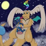 abdominal_bulge above_clouds absurd_res anal anal_penetration anthro beaded_jewelry beaded_necklace beads begging_for_more bodily_fluids cum cum_in_ass cum_inside dragon dragonite duo feral fleshlight_position flying flying_sex full_moon generation_1_pokemon generation_2_pokemon generation_9_pokemon genital_fluids genitals hi_res jewelry knot knotted_penis living_condom male male/male mammal mega_dragonite mega_evolution moon mostly_nude mustelid musteline mythological_creature mythological_scalie mythology necklace nintendo no_hands penetration penis pokemon pokemon_(species) pokemon_mystery_dungeon ridged_penis scalie scarf scarf_only sex size_difference sky sneasel spike_chunsoft star starry_sky tapering_penis tears tears_of_pleasure true_musteline vanilla_road weasel