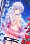  angel_beats! breast_hold na-ga school_swimsuit swimsuits tenshi topless wet 