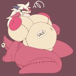  1:1 2019 animate_inanimate anthro areola belly big_areola big_belly big_breasts big_butt breasts butt doll eyelashes female hair hi_res huge_breasts huge_butt hyper hyper_belly hyper_breasts inanimate_transformation living_doll nipples nude plushie post_transformation sepiruth simple_background solo spinel thick_thighs transformation voluptuous wide_hips 