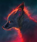  2019 ambiguous_gender black_nose canid canine digital_media_(artwork) feral fox fur icon mammal solo tamberella 