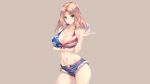  bikini breast_hold breasts cleavage erect_nipples girls_und_panzer kay_(girls_und_panzer) swimsuits tagme zucchini 
