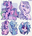  animal animal_focus blue_hair blush_stickers book cup cutie_mark hashtag-only_commentary headphones highres holding holding_cup hooves horns horse long_hair mug multicolored_hair my_little_pony my_little_pony:_friendship_is_magic no_humans pony_(animal) purple_eyes purple_hair rarity_(my_little_pony) red_eyes short_hair simple_background single_horn spike_(my_little_pony) starlight_glimmer streaked_hair trixie_lulamoon twilight_sparkle unicorn vinyl_scratch white_background winged_unicorn yanyannonoz 