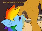  2019 animal_genitalia animal_pussy anus applejack_(mlp) bodily_fluids duo earth_pony english_text equid equine equine_pussy female female/female feral friendship_is_magic genital_fluids hair hexado hi_res horse mammal my_little_pony open_mouth pony pussy rainbow_dash_(mlp) simple_background spread_legs spreading text tongue tongue_out urine watersports 