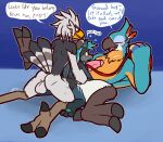 2025 3_toes anal anal_penetration anthro anthro_on_anthro anthro_penetrated anthro_penetrating anthro_penetrating_anthro avian balls bdsm beak big_penis black_beak black_body black_feathers black_fur black_nose blue_body blue_feathers blue_fur bodily_fluids breath_of_the_wild brown_pupils canid canine canis claws cum cum_from_ass cum_in_ass cum_inside cum_on_chest cum_on_face cum_on_leg cum_on_own_chest cum_on_own_face cum_on_penis cum_on_self dialogue domestic_dog dominant dominant_anthro dominant_male english_text erection eyes_closed feathers feet fur genital_fluids genitals glans grey_balls grey_body grey_feathers grey_fur grey_perineum group group_sex hair half-closed_eyes hi_res interspecies jacob_blackberry kass_(tloz) kneeling kneeling_sex larger_anthro larger_male looking_at_another looking_down male male/male male_penetrated male_penetrating male_penetrating_male mammal narrowed_eyes nintendo pawpads penetration penis perineum petplay pink_glans pink_penis pupils reverse_harem rito roleplay sex size_difference smaller_anthro smaller_male smaller_penetrated speech_bubble striped_body striped_fur stripes submissive submissive_anthro submissive_male talons teal_hair teal_pawpads teal_stripes teba_(tloz) text the_legend_of_zelda threesome toe_claws toes trio ultilix white_balls white_body white_feathers yellow_beak yellow_eyes yellow_sclera