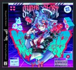  &lt;3 4_horns abstract_background album_cover anthro belt blue_hair breasts clothed clothing cover digital_media_(artwork) dragon english_text eyelashes eyewear female ghost glasses hair halo horn jacket kuroblood multi_horn navel nipple_outline red_eyes ring slime smile spirit teeth text topwear wrist_cuff 