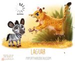  cryptid-creations duo equid equine felid grass jaguar mammal pantherine zebra 