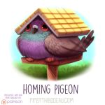  avian bird birdhouse columbid cryptid-creations pigeon solo 