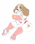  breasts canid canine canis clothing collar danellz domestic_dog female footwear legwear mammal shoes socks solo sports_outfit 