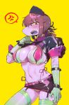  abstract_background anthro blush breasts butt_from_the_front chromatic_aberration clothed clothing cosplay crossover deltarune fate_(series) female hi_res non-mammal_breasts reptile scalie solo ss_komu susie_(deltarune) video_games 