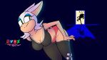  16:9 2019 anthro blush breasts butt clothed clothing eyelashes female hi_res mammal mature_female nativefall naughty_dog rouge_the_bat simple_background single sonic_(series) sonic_the_hedgehog sony_corporation sony_interactive_entertainment teasing thick_thighs video_games 