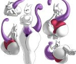  2019 anthro big_butt breasts butt censored clothed clothing female hi_res human legendary_pok&eacute;mon looking_back mammal mewtwo nintendo nude panties pok&eacute;mon pok&eacute;mon_(species) smile solo spreading starstrikex underwear video_games 