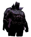  1boy animal_ears armor belt black_panther_(marvel) black_panther_(series) bodysuit bone_necklace cape collar full_body gloves grey_armor kjlbs male_focus marvel mask muscular muscular_male solo superhero_costume t'challa utility_belt white_eyes 