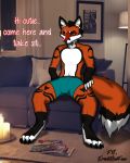  bulge canid canine english_text engrish fox hi_res male mammal redrick solo text 