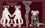  albino babyshambles digitigrade fan_character featureless_crotch fur hairless_tail hi_res horn male mammal nipples nude red_pupils rodent skaven skull staff warhammer_(franchise) white_fur white_pupils 