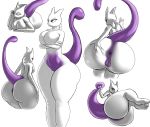  2019 anthro anus big_butt breasts butt female hi_res legendary_pok&eacute;mon looking_back mammal mewtwo nintendo nude pok&eacute;mon pok&eacute;mon_(species) presenting presenting_pussy pussy smile solo spread_pussy spreading starstrikex video_games 