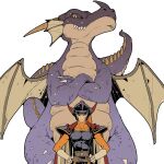  1boy armor belt black_tunic bodysuit brown_belt cape closed_mouth d_d_work dragon dragon_quest dragon_quest_i fake_horns gloves hands_on_own_hips hashtag-only_commentary helmet hero_(dq1) highres horned_helmet horns imitating male_focus orange_bodysuit plume red_cape shoulder_armor tunic two-sided_cape two-sided_fabric upper_body white_background white_cape white_gloves 