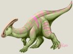  2019 absurd_res dinosaur feral hadrosaurid hi_res nakoo parasaurolophus reptile scalie 