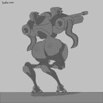  1:1 butt female gun heavy_turret hi_res humanoid invalid_tag machine pussy ranged_weapon robot saidra solo turret weapon 