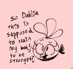 2023 angry_birds asking avian beak bird black_clothing black_eyes black_tail black_underwear clothing cockatoo dialogue digital_drawing_(artwork) digital_media_(artwork) english_description english_text feathers female feral galah limbless name_drop name_in_dialogue octoguy open_beak open_mouth parrot pink_background pink_beak pink_body pink_feathers question rovio_entertainment sega simple_background sketch solo stella_(angry_birds) tail tail_feathers text thin_eyebrows underwear