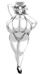  3:5 animal_humanoid big_breasts bikini bovid bovid_humanoid bovine bovine_humanoid breasts cleavage clothed clothing cowbell ear_piercing ear_ring eyewear female glasses hi_res huge_breasts humanoid mammal mammal_humanoid mature_female piercing speeds swimwear 