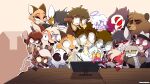  absurd_res angel animatedmau animatedmau_(fursona) anthro bear cable canid canid_demon canine canis charlotte_(animatedmau) cherub chloe_(animatedmau) clothed clothing deer demon domestic_cat eyewear felid feline felis female giraffe giraffid glasses goetia group hellhound hi_res hyena imp jack_(animatedmau) male mammal mandy_(animatedmau) miles_(animatedmau) mouse murid murine mythological_canine mythological_creature mythology reptile rey_(animatedmau) rodent scalie snake tablet thompson_(animatedmau) trixie_(animatedmau) wearing_glasses wolf 