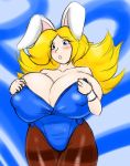  animal_humanoid big_breasts blush breasts brittany cleavage clothed clothing female huge_breasts humanoid lagomorph lagomorph_humanoid leporid_humanoid mammal mammal_humanoid nipple_outline open_mouth rabbit_humanoid speeds 