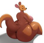  animate_inanimate anthro big_butt breasts butt disney female hi_res huge_butt kanga kangaroo living_plushie looking_at_viewer looking_back macropod mammal marsupial mature_female nude plushie smile solo sssonic2 voluptuous winnie_the_pooh_(franchise) 