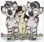  dialogue equid equine fan_character horn male mammal marsminer my_little_pony pone_keith unicorn zebra 