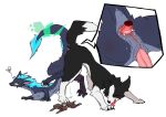 anal anal_knotting anal_penetration animal_genitalia animal_penis annoyed anus ass_up black_body black_claws black_fur blue_body blue_claws blue_fur blue_mane bodily_fluids border_collie canid canine canine_genitalia canine_penis canis claws collie cum cum_drip cum_in_ass cum_inside domestic_dog dragon dripping duo erection feral fur furred_dragon furred_scalie gagaga_ram genital_fluids genital_slit genitals happy herding_dog horn knotting male male/male mammal mane mythological_creature mythological_scalie mythology pastoral_dog penetration penis perineum pink_anus pink_penis purple_anus scalie sheepdog sweat sweatdrop tongue tongue_out vein veiny_penis white_body white_fur wingless_dragon yellow_eyes