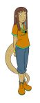  2019 absurd_res animal_humanoid blue_eyes bracelet cleo_(twin_dragons) clothed clothing dragonkai female fully_clothed hair_highlights hi_res humanoid jewelry reptile reptile_humanoid scalie scalie_humanoid snake_humanoid solo thenekoboi twin_dragons_(webcomic) 