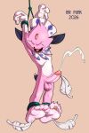 4_fingers 4_toes absurd_res ambiguous_gender anthro balls bdsm bodily_fluids bound claws colored countershade_feet countershading cuff_(restraint) cum cumshot digit_ring digital_media_(artwork) ejaculation expressions fan_character feathers feet fingers full-length_portrait fur generation_4_pokemon genital_fluids genitals handcuffs hi_res jewelry kerolink laugh male metal_cuffs mrpunkmorph nintendo nude open_mouth paws penis pink_body pink_fur pink_soles plantigrade pokemon pokemon_(species) pokemorph portrait purple_eyes restraints ring shaded simple_background soles solo tail tears tickle_torture tickling toe_claws toe_ring toes two_tone_feet two_tone_paws weavile wrinkled_feet wrinkles