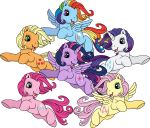  absurd_res applejack_(mlp) equid equine fluttershy_(mlp) friendship_is_magic group hi_res horn horse mammal my_little_pony pinkie_pie_(mlp) pterippus rainbow_dash_(mlp) rarity_(mlp) theshadowstone twilight_sparkle_(mlp) unicorn wings 