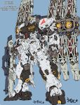  absurdres beam_rifle char's_counterattack character_name commentary_request energy_gun exposed_internal_machinery fins full_body funnels_(gundam) gundam highres holding holding_energy_gun holding_shield holding_weapon looking_to_the_side mecha mecha_focus mobile_suit no_humans nu_gundam nu_gundam_double_fin_funnel_type robot science_fiction shield shisaton. thrusters vernier_thrusters weapon 