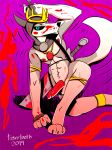  2019 angry anthro balls blood bodily_fluids canid canine canis crown dagger digital_media_(artwork) domestic_dog fantasy flaccid fur hi_res holding_object holding_weapon hood humanoid_penis husky insane jewelry king looking_at_viewer male male/male mammal melee_weapon muscular nipples nordic_sled_dog nude penis royalty simple_background solo spitz sword tigertooth weapon 