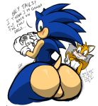  &lt;3 &lt;3_eyes absurd_res anthro backsack balls big_balls big_butt butt canid canine damian_hodge dhx2kartz dreamcast eulipotyphlan fox girly hedgehog hi_res huge_butt hyper male mammal miles_prower pesenting_hindquarters sketch sonic_(series) sonic_the_hedgehog thick_thighs wide_hips 