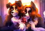  2019 5_fingers absurd_res anthro anthro_on_anthro areola black_nose border_collie breast_squish breasts breasts_frottage brown_eyes brown_hair canid canine canis cara_(juracollie) child collaborative_titfuck collie daughter detailed_background digital_media_(artwork) domestic_dog double_titfuck duo_focus eri-yo faceless_male female group group_sex hair herding_dog hi_res incest jura_(juracollie) male male/female mammal mother mother_and_daughter nipples parent pastoral_dog penis sex sheepdog squish teamwork threesome titfuck young 