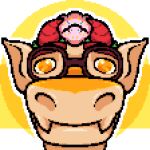 animal_humanoid cake cheesecake dessert digital_media_(artwork) dragon dragon_humanoid fisheye_lens food hair humanoid hybrid langui looking_at_viewer markings multicolored_body mythological_creature mythological_scalie mythology pink_hair pixel_(artwork) pixelated scales scalie spots spotted_body yellow_eyes yellow_sclera