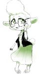  absurd_res bottomwear bovid bracelet caprine clothing dawn_bellwether disney eyewear glasses hi_res hooves invalid_tag jewelry mammal sheep skirt smile solo standing wool_(disambiguation) zootopia ヤジーマ 