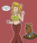  absurd_res big_breasts breasts canid canine canis cleavage clothed clothing crossgender domestic_dog hanna-barbera hi_res human human_focus mammal scooby-doo scooby-doo_(series) shaggy_rogers smug sweetdandy tight_clothing what what_has_science_done 