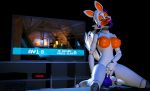  3d_(artwork) animatronic anthro big_breasts breasts canid canine digital_media_(artwork) dildo female five_nights_at_freddy&#039;s five_nights_at_freddy&#039;s_world fox hi_res lolbit_(fnaf) machine mammal masturbation nipples nude open_mouth orgasm pussy robot rythmit sex sex_toy smile solo source_filmmaker spreading text tongue video_games 