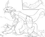  anthro anthro_on_feral anus bestiality bodily_fluids cera ceratopsian crossover cum cum_in_pussy cum_inside digimon digimon_(species) dinosaur don_bluth female feral flamedramon fuf genital_fluids hi_res looking_pleasured male male/female penetration penis pussy pussy_juice reptile scalie the_land_before_time triceratops vaginal vaginal_penetration 